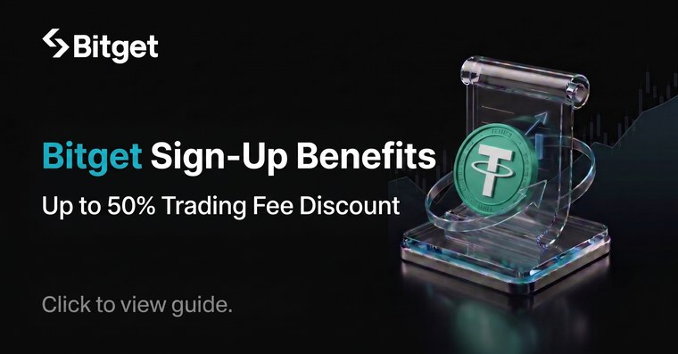 Bitget Sign-Up Benefits - Up to 50% Trading Fee Discount
